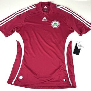 Adidas Latvia National Team Soccer Jersey Mens Medium NWT Clima365